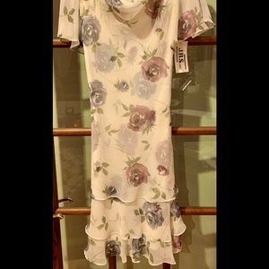 NWT JBS floral chiffon dress